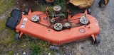 Orange Mower Deck