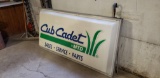3'x6' Light Up Cub Cadet Sign