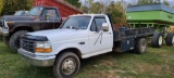 1996 Ford F350 Flat Bed Truck TITLE