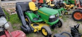 John Deere X585 Riding Mower W/Bagger (RUNS)