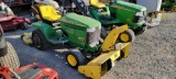 John Deere 335 W/Snowblower Riding Mower (RUNS)