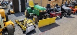 John Deere 445 Riding Mower W/Snowblade (RUNS)