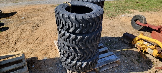 4-New 10x16.5 Skidloader Tires