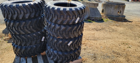 4-New 10x16.5 Skidloader Tires