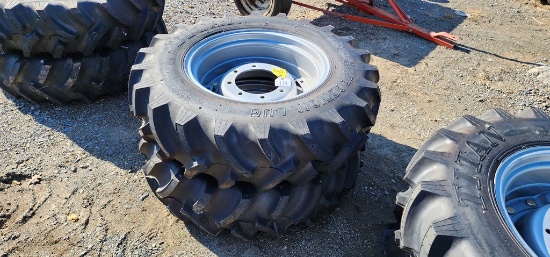 2-New Titan 12.4-24 Tires & Rims
