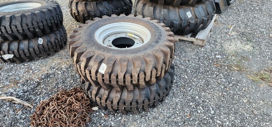2-New Good Year 12.5/80-18 Tires & Rims