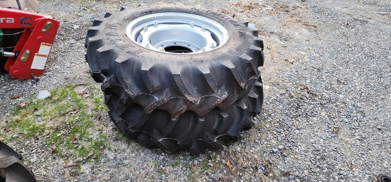 2-New Titan 12.4-24 Tires & Rims