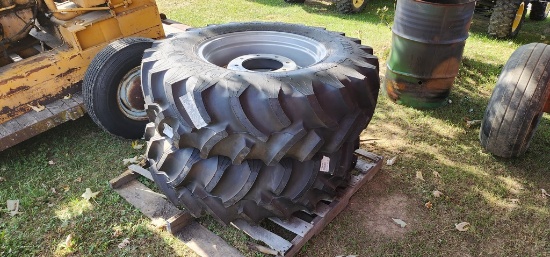 2-New Titan 13.6R24 Tires & Rims