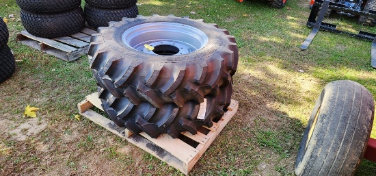 2-New Titan 12.4-24 Tires & Rims