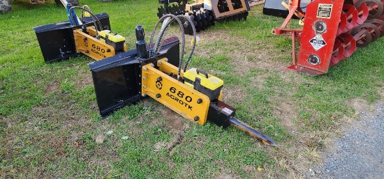 New AgroTk 680 Skidloader Rock Hammer