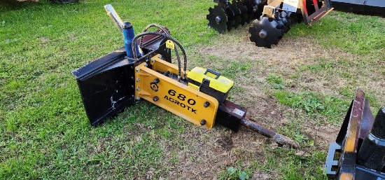 New AgroTk 680 Skidloader Rock Hammer