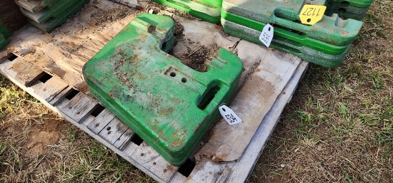 2-John Deere Front Suitcase Weights