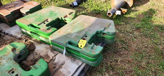 8-John Deere Front Suitcase Weights