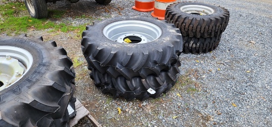2-New Titan 12.4-24 Tires & Rims