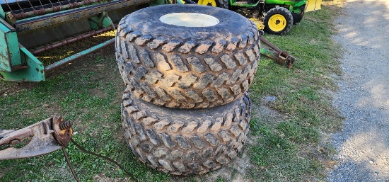 2-Firestone 21.5L-16.1 Turf Tires & Rims