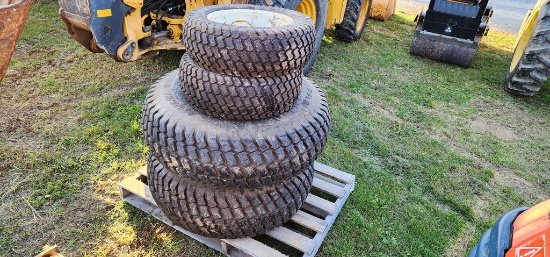 2-Carlisle 24/8.50-14 & 2-Titan 13.6-16 Turf Tires & Rims
