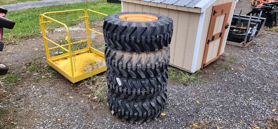 New 4-12x16.5 Case Skidloader Tires & Rims
