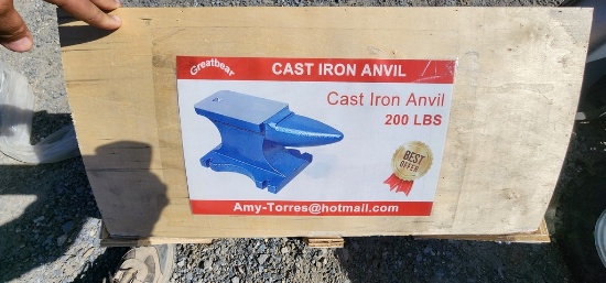 New 200 pound Cast Iron Anvil