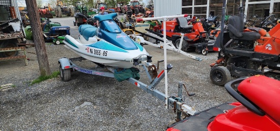 Kawasaki ST Jet Ski on 1 axle Trailer (TITLES FOR BOTH)