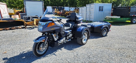 1992 Yamaha Motorcycle (RUNS)(TITLE) 1996 Bushtec Trailer (TITLE)