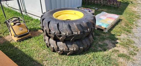 2-Armstrong 14.9-24 Tires & Rims