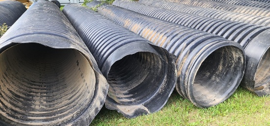 2 1/2'x20' Black Culvert Pipe