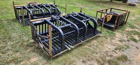 New 6' JCT Skidloader Brush Grapple