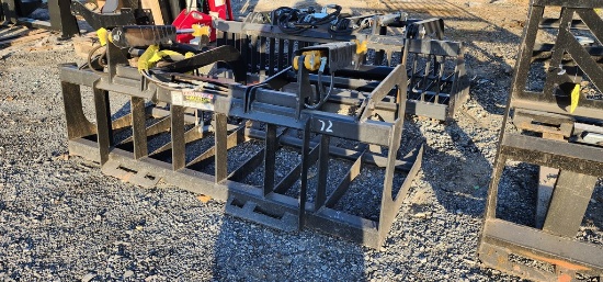 New 72" Skidloader Brush Grapple
