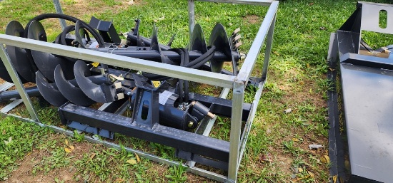 New Wolverine Skidloader Post Hole Digger