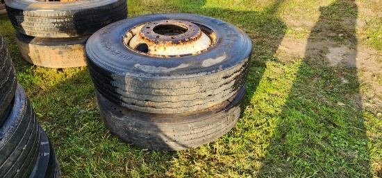 2-11T22.5 Truck Tires & Rims
