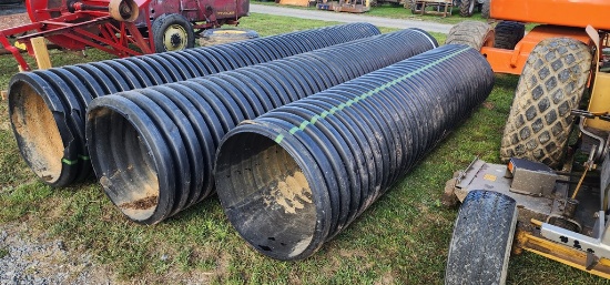 3-pcs. 24" Black Culvert Pipe