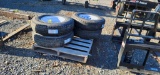 New 4-Carlisle 235/85R16 Trailer Tires & Rims