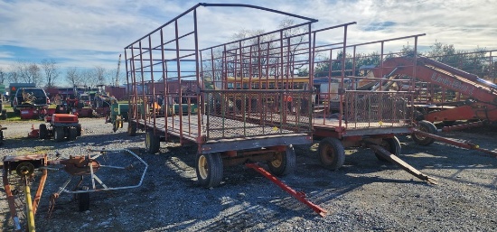 Metal Rack Hay Wagon