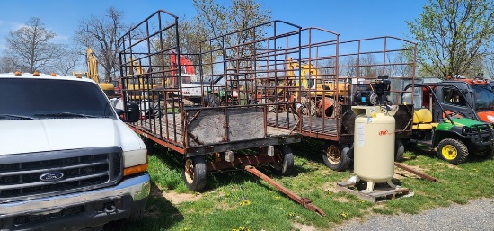 7 1/2'x16' Metal Rack Hay Wagon