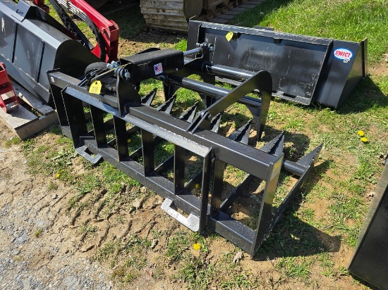 New JMR 66" Skidloader Brush Grapple