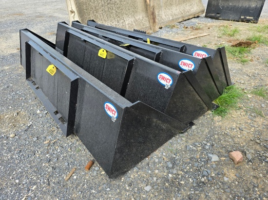 New Swict 84" Skidloader Bucket