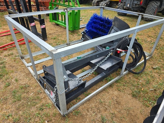 New Wolverine Skidloader Arm Broom