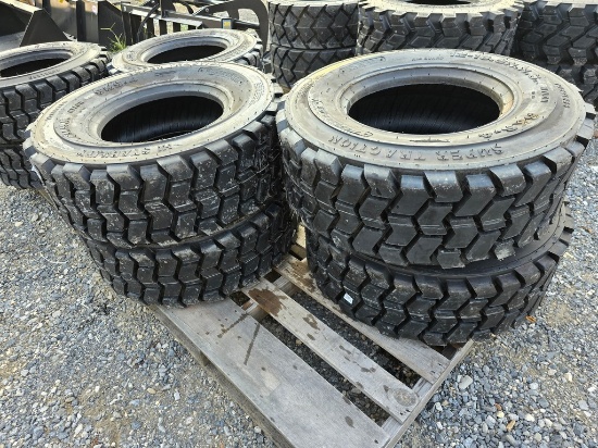 New 4-Forerunner 12-16.5 Skidloader Tires