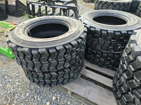 New 4-Forerunner 10-16.5 Skidloader Tires