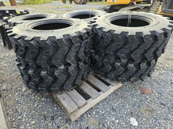 New 4-Forerunner 12-16.5 Skidloader Tires