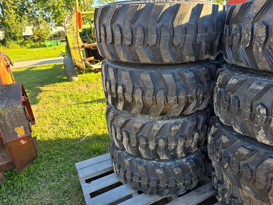 New 4- 12x16.5 Skidloader Tires & Rims