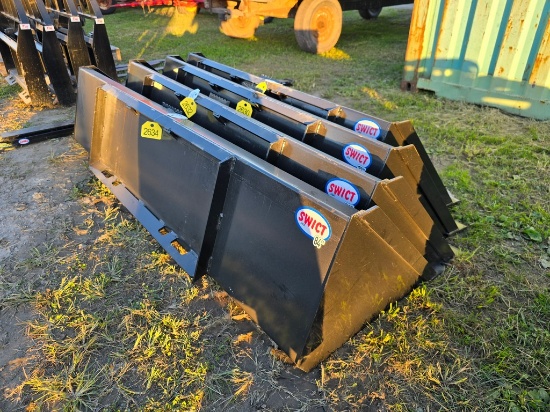 New Swict 72" Skidloader Bucket