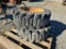 2- 12-16.5 Hard Skidloader Tires & Rims