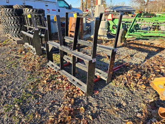 New Kivel High Back Double Skidloader Spear