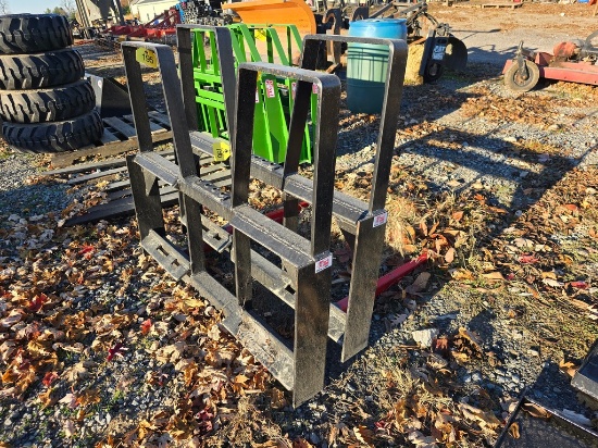 New Kivel High Back Double Skidloader Spear