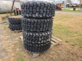 New 4- 10-16.5 Forerunner Heavy Duty Skidloader Tires