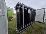 New All Metal 10'x7' Powder Coated Steel Site Fence
