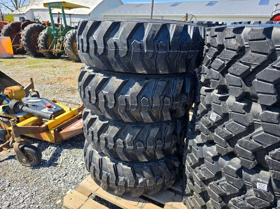 New 4-10-16.5 Forerunner Skidloader Tires & Rims