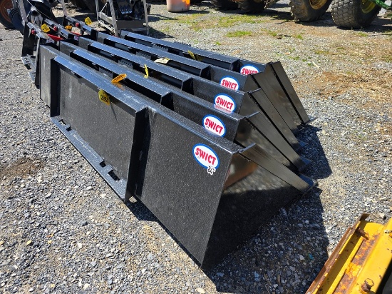 New Swict 72" Skidloader Bucket