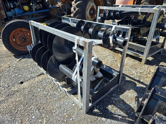 New JCT Skidloader Post Hole Digger